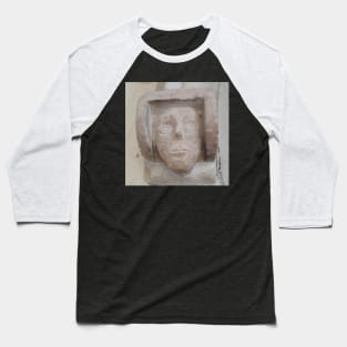 Medieval Head Carving Baseball T-Shirt